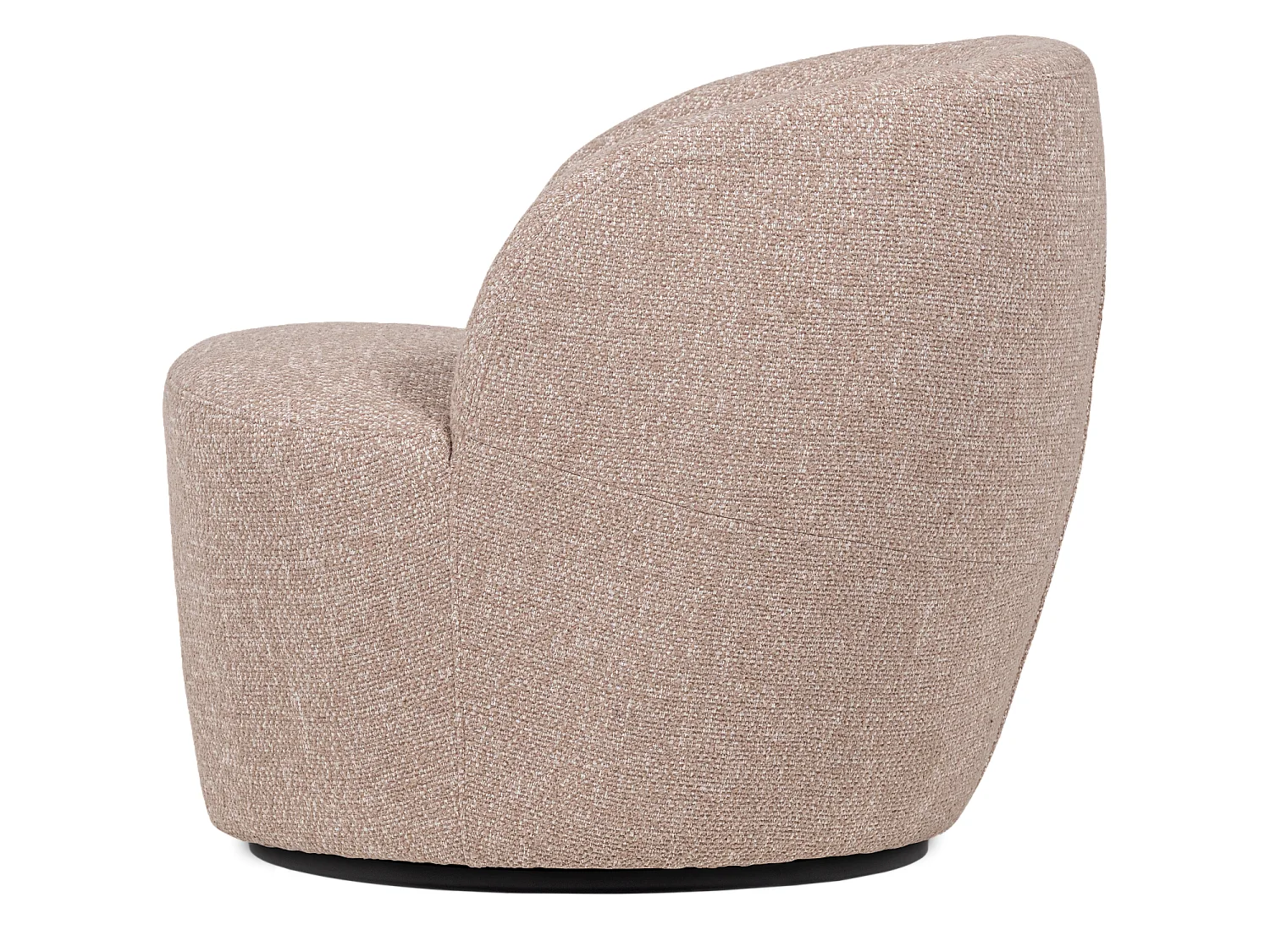 Fauteuil pivotant en tissu mélangé SERRA