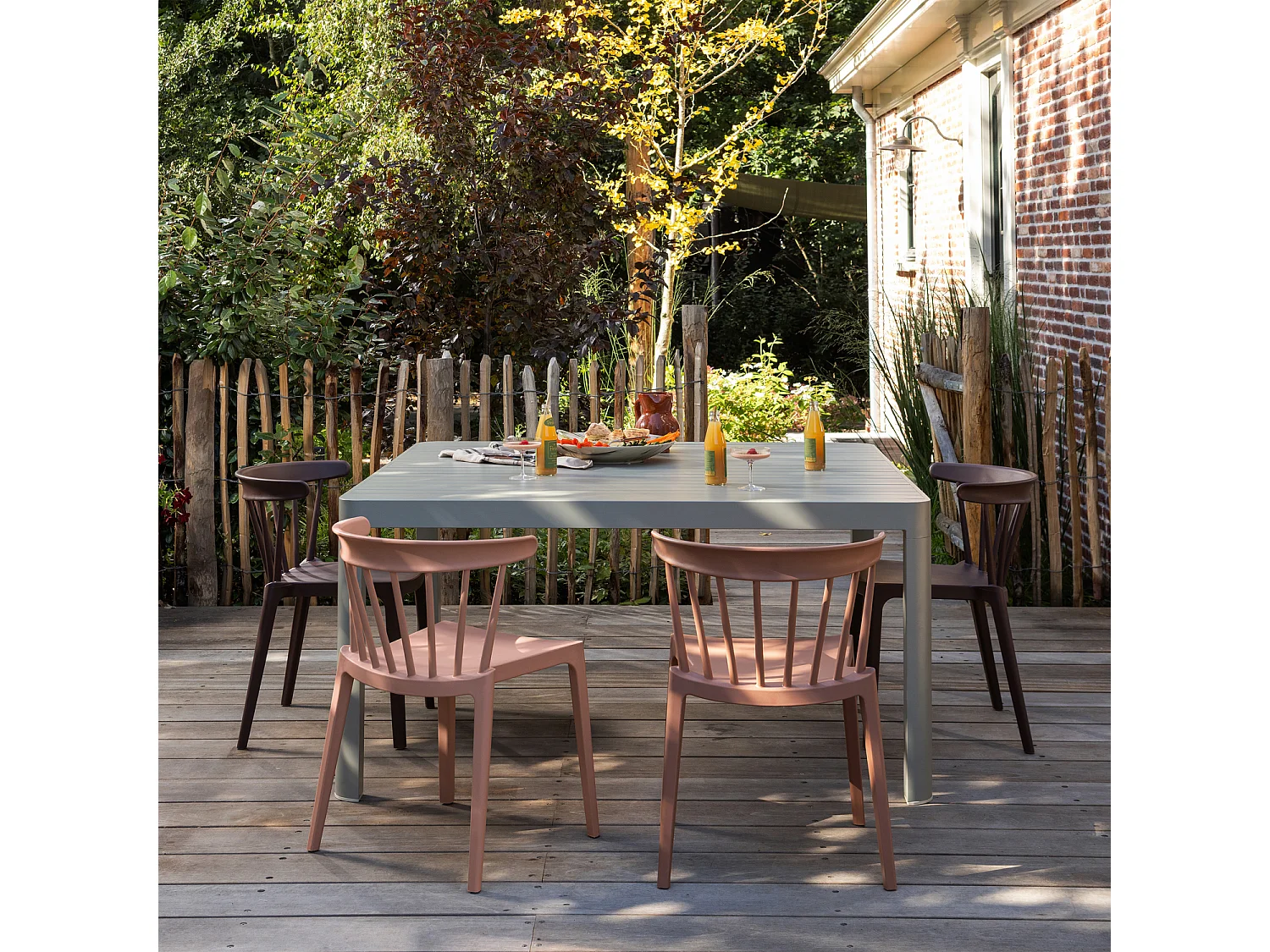 Table de jardin extensible en aluminium OVARA