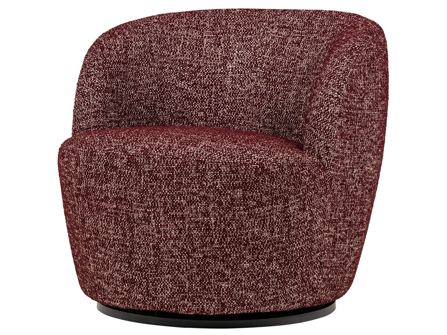 Fauteuil pivotant en tissu mélangé SERRA