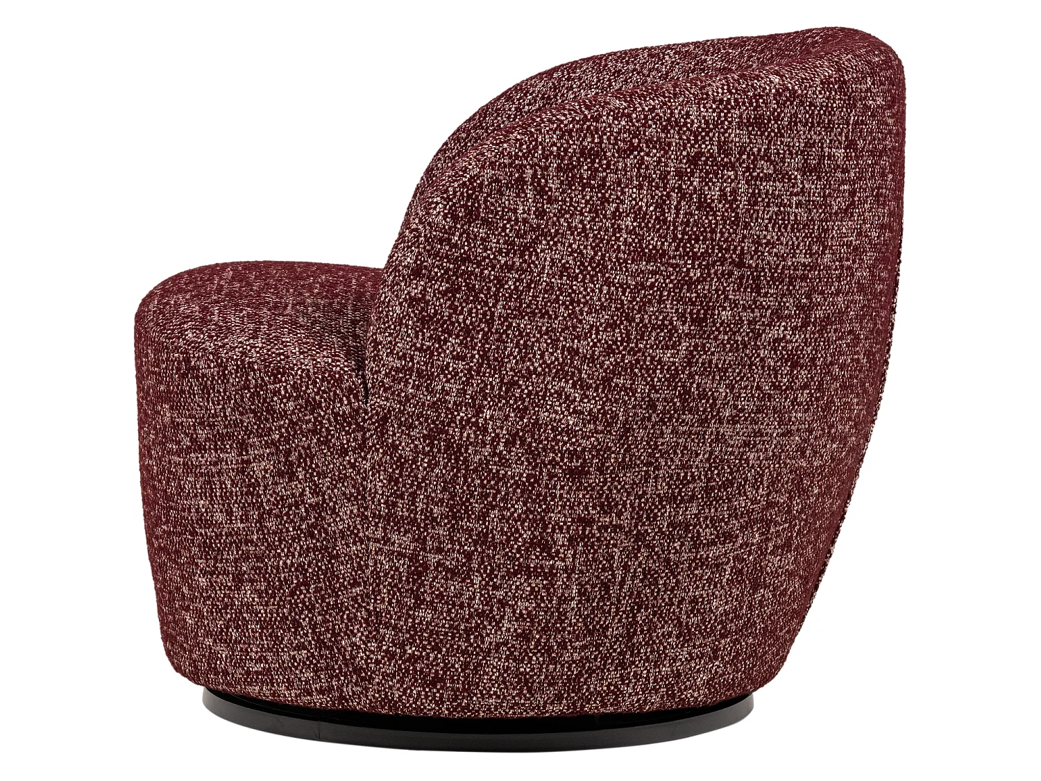 Fauteuil pivotant en tissu mélangé SERRA