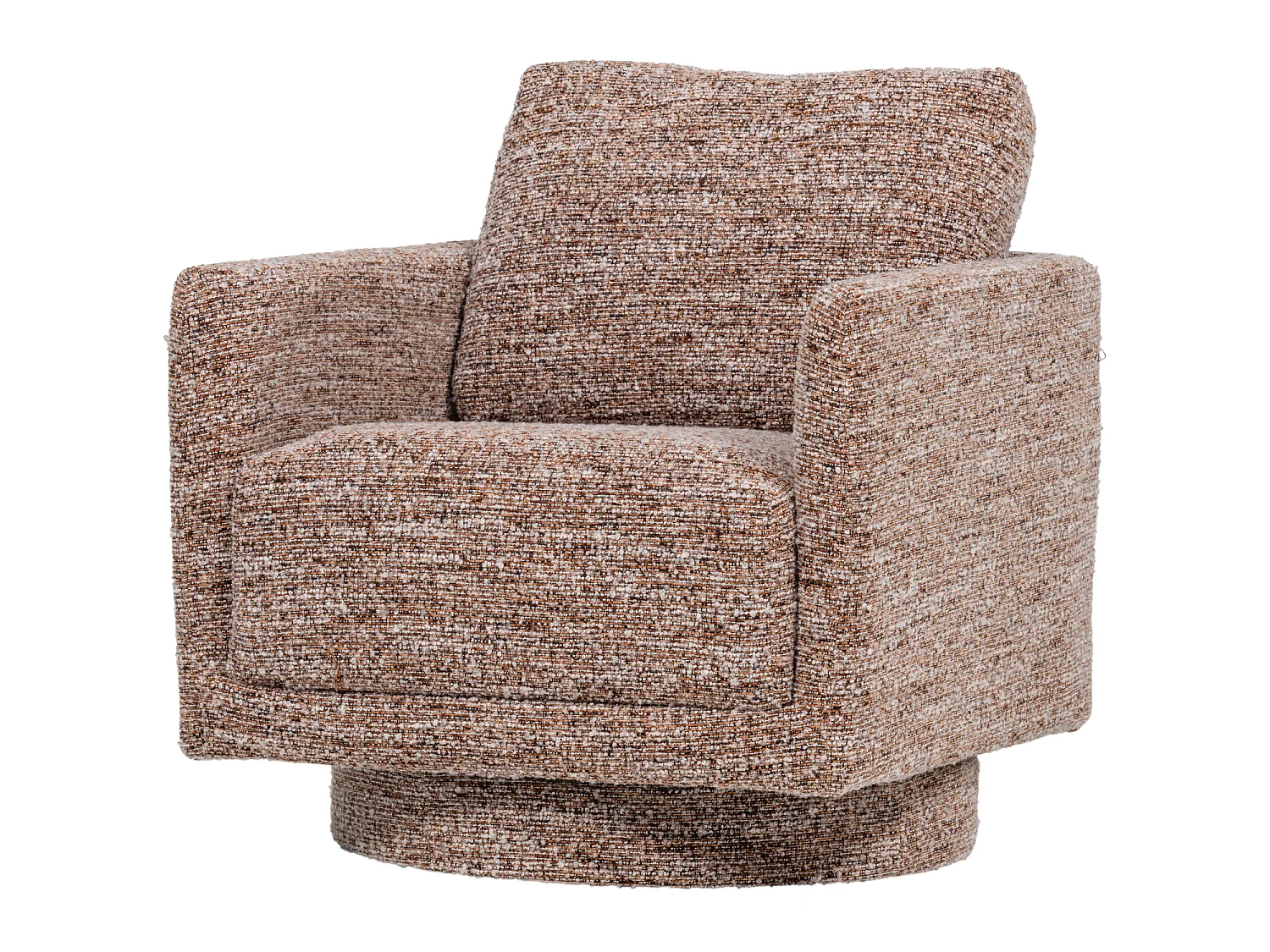 Fauteuil pivotant en tissu mélangé OSKA