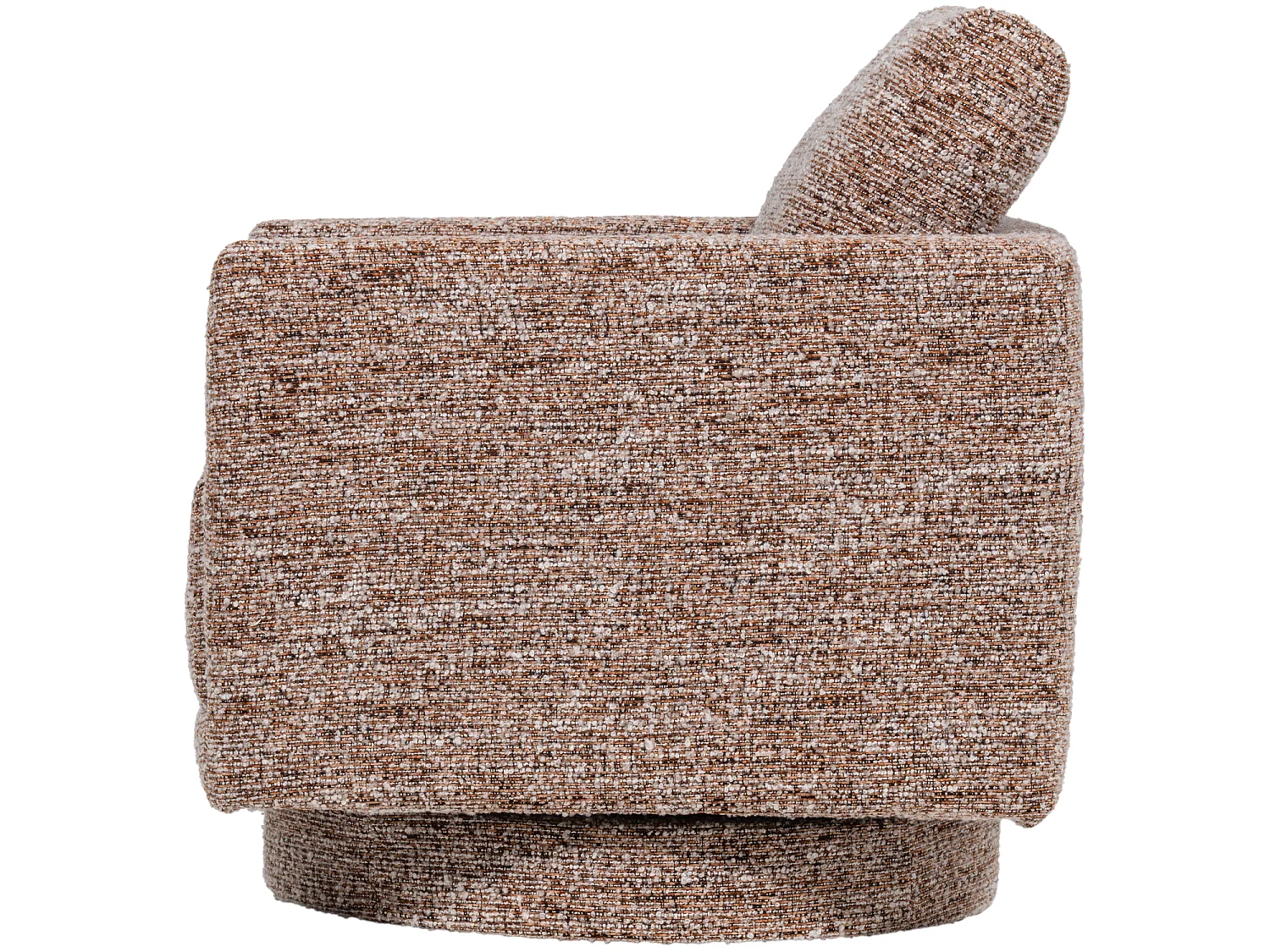 Fauteuil pivotant en tissu mélangé OSKA