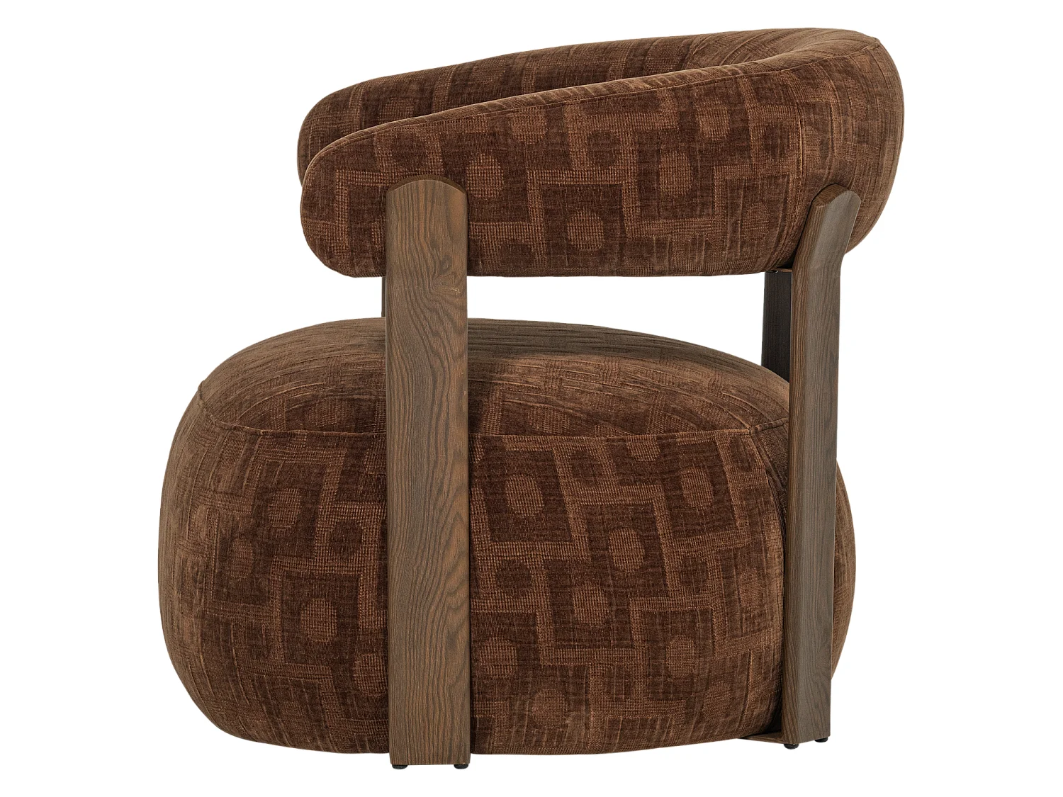 Fauteuil en tissu structuré FOON