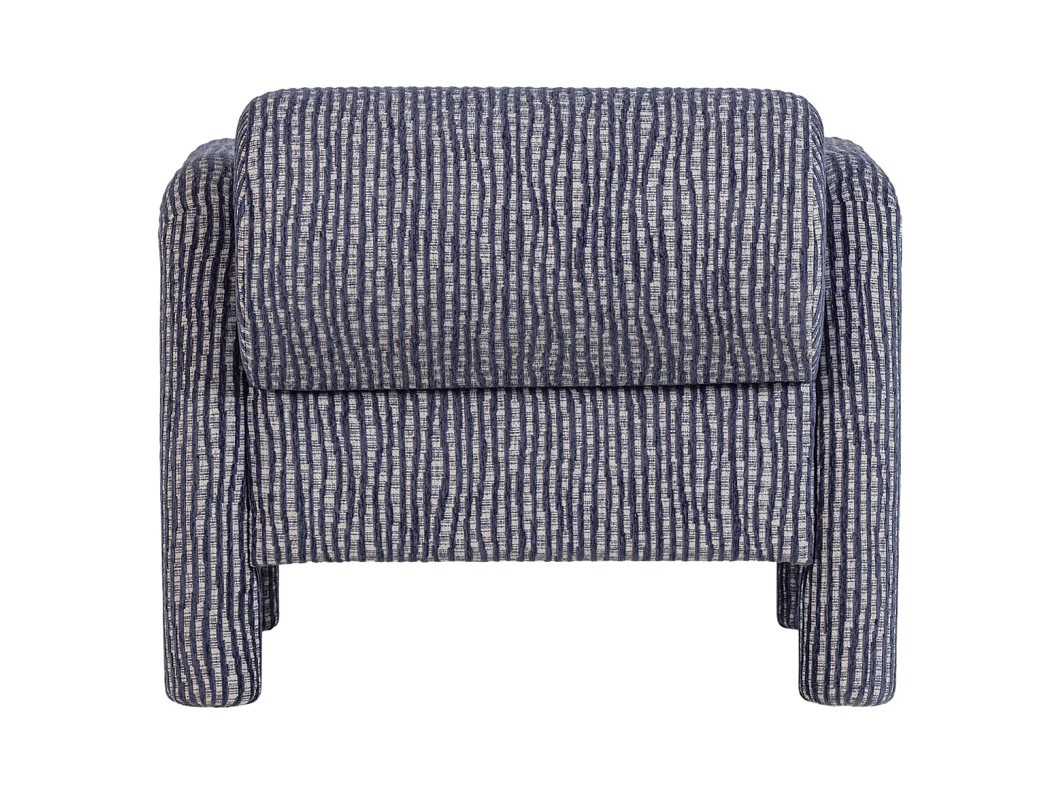 Fauteuil en tissu avec dessin LENNY
