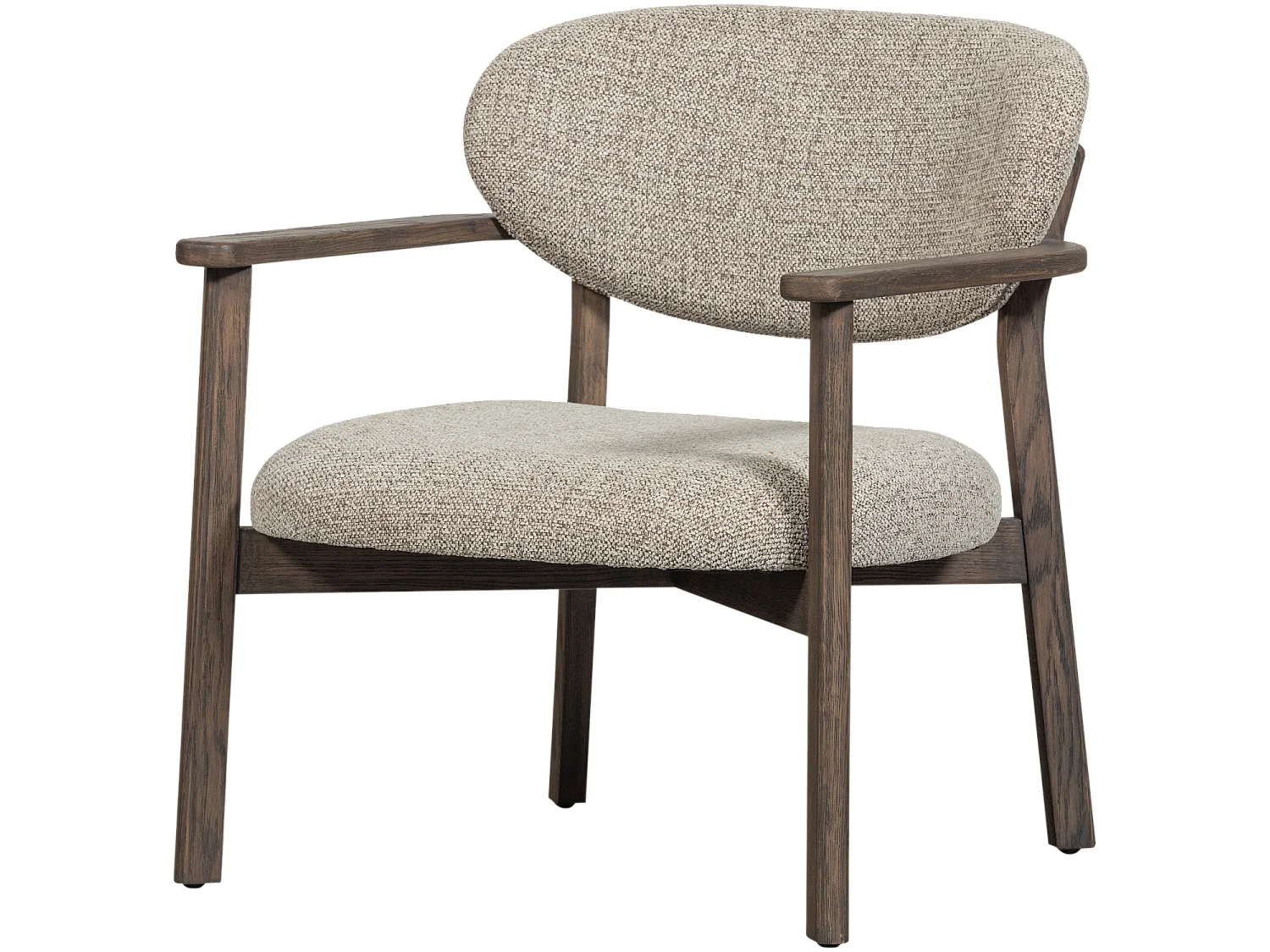 Fauteuil en chêne et tissu mélangé UDAR