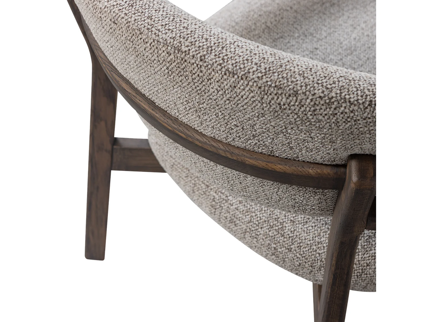 Fauteuil en chêne et tissu mélangé UDAR