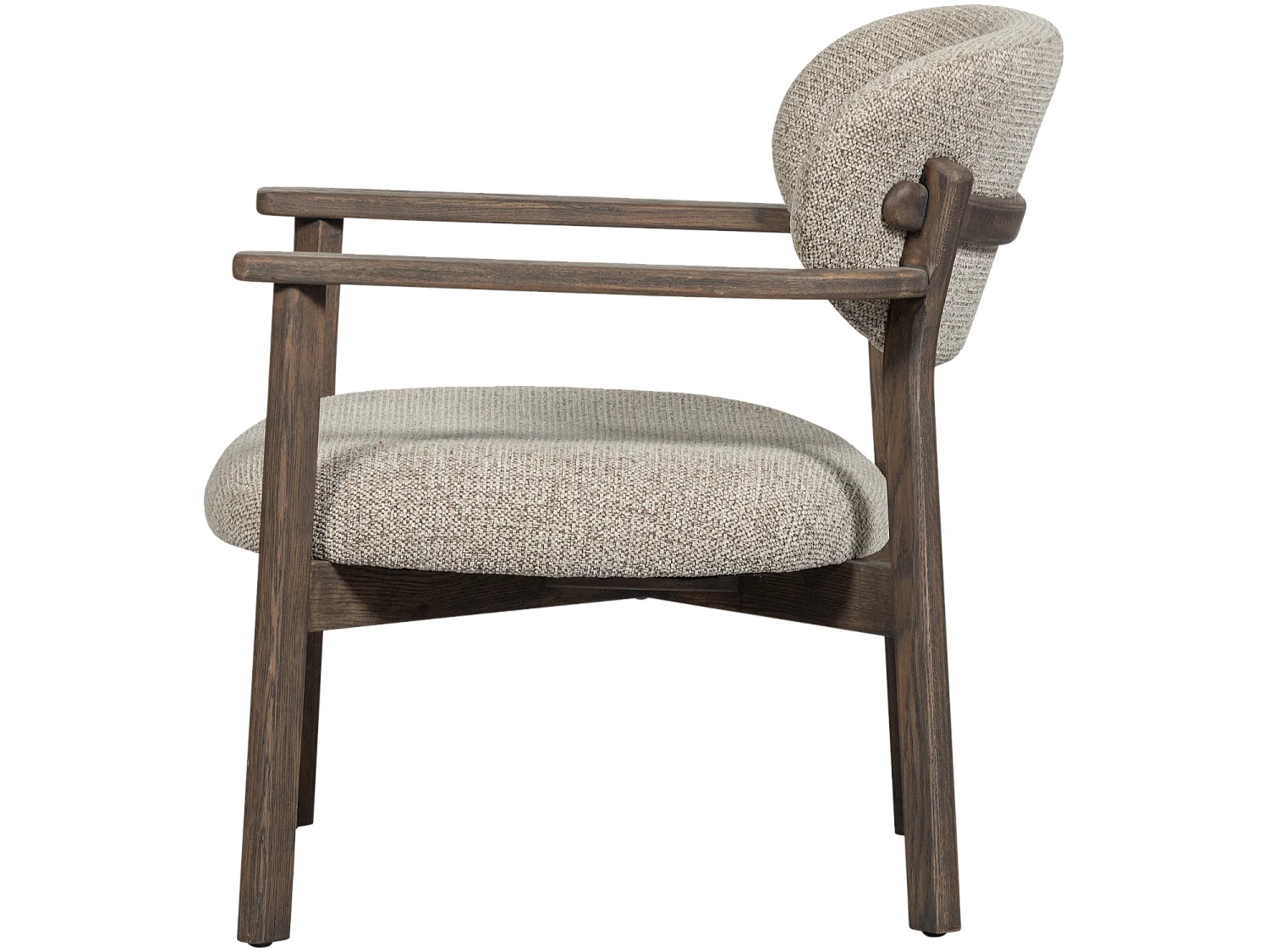 Fauteuil en chêne et tissu mélangé UDAR
