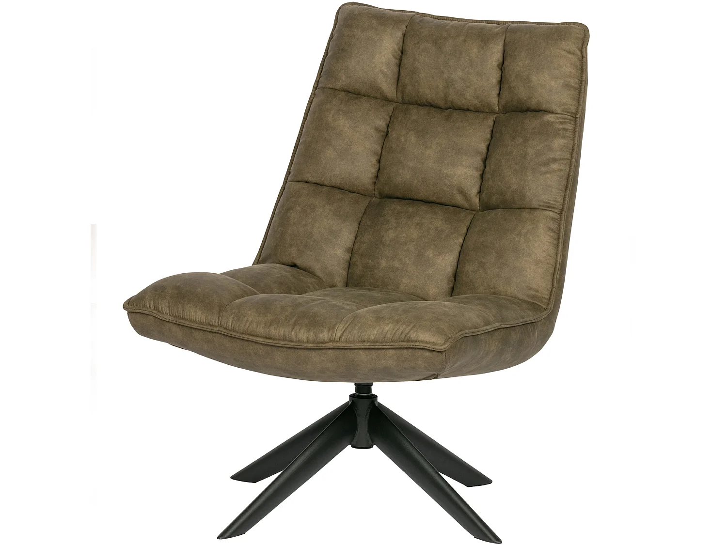 Fauteuil rotatif en aspect cuir JOUKE