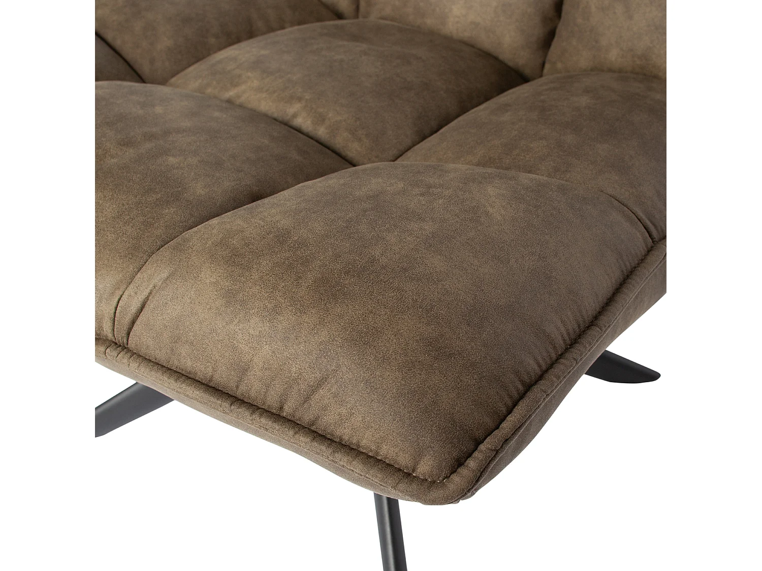 Fauteuil rotatif en aspect cuir JOUKE