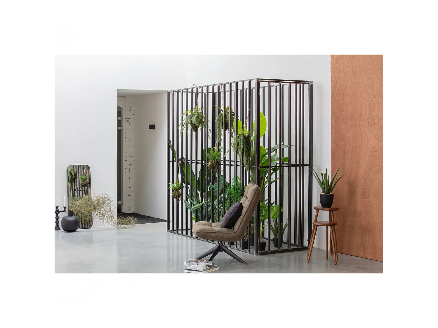 Fauteuil rotatif en aspect cuir JOUKE