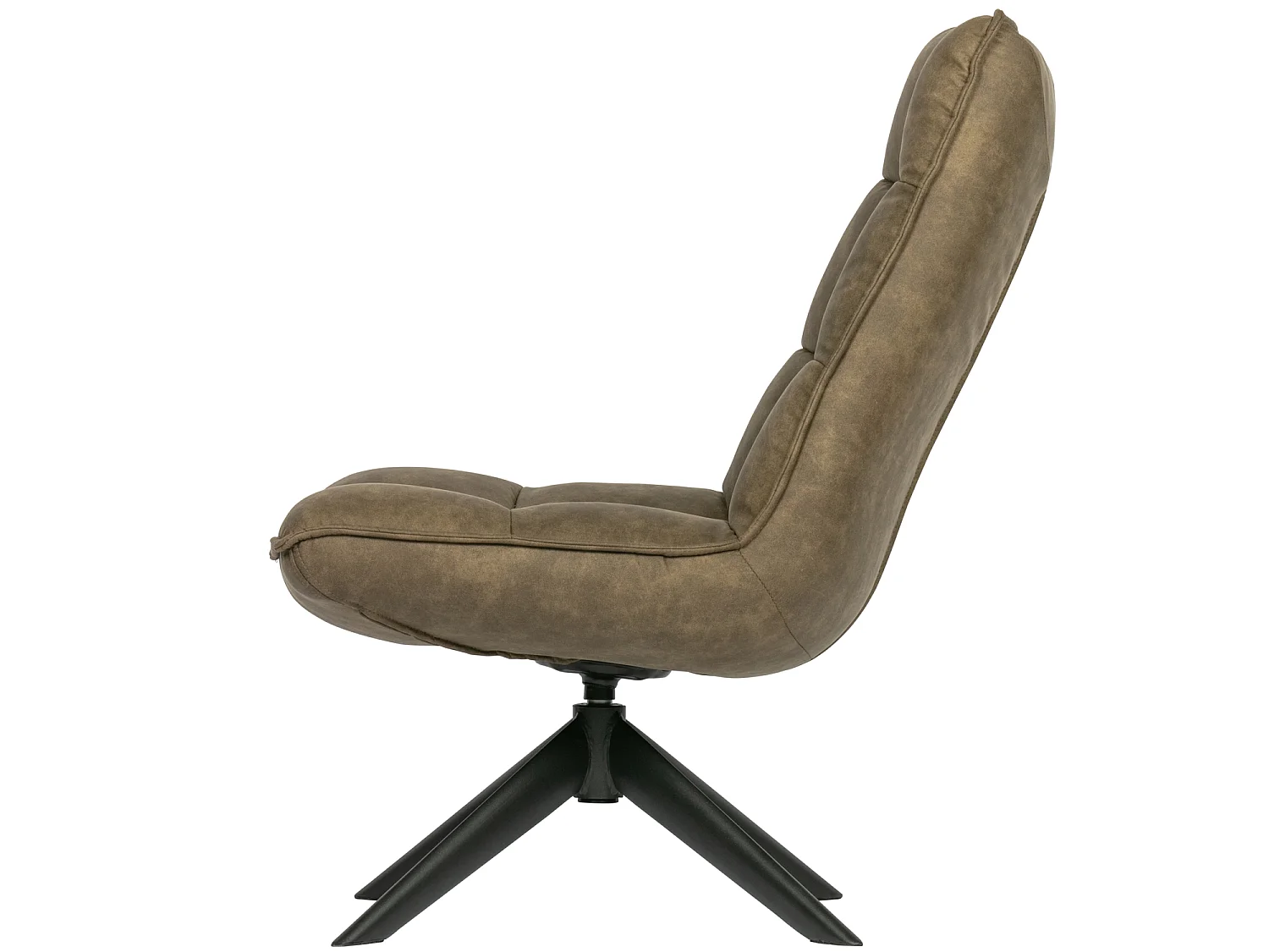 Fauteuil rotatif en aspect cuir JOUKE