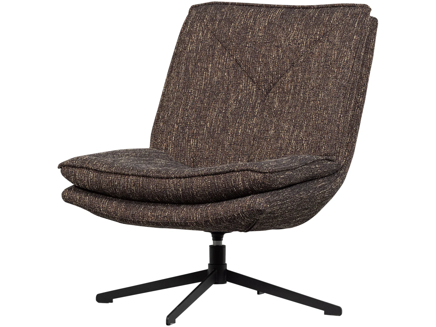 Fauteuil pivotant en tissu mélangé MILARO