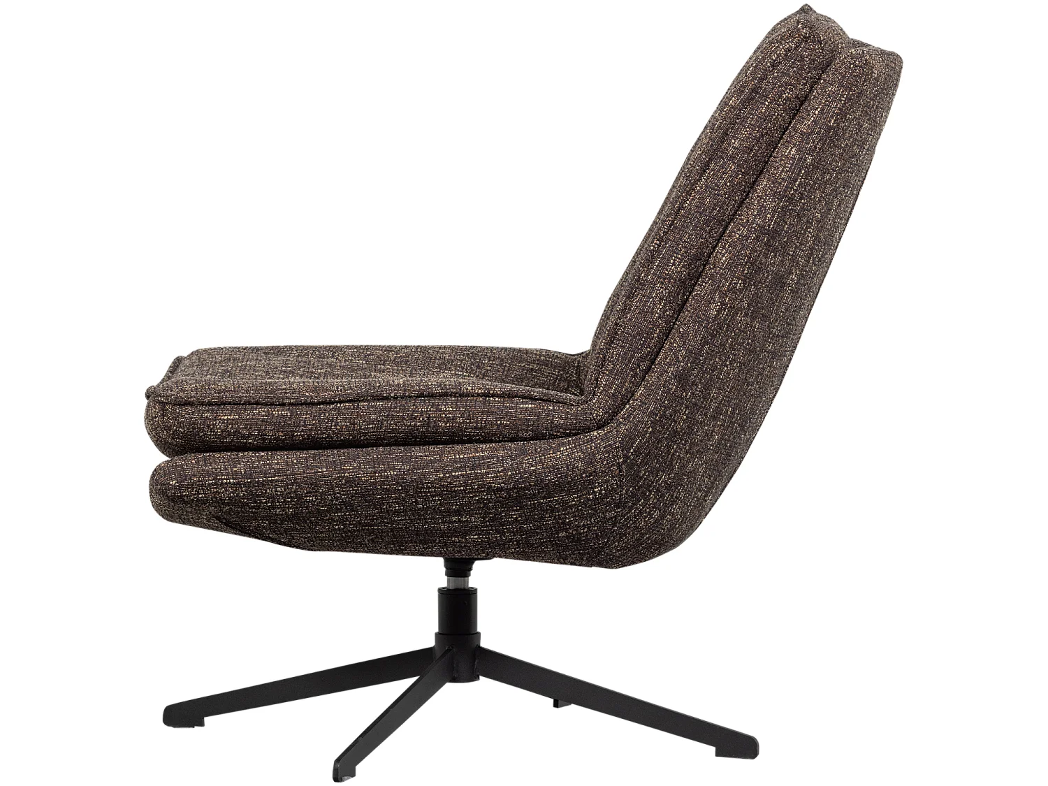 Fauteuil pivotant en tissu mélangé MILARO