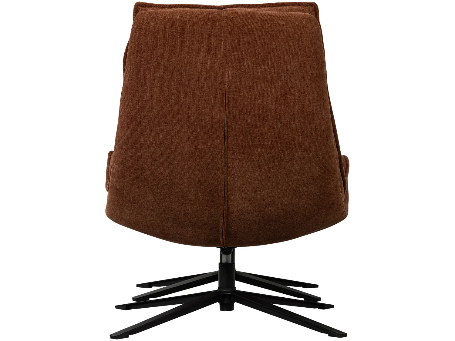 Fauteuil pivotant avec hocker en chenille KUBE