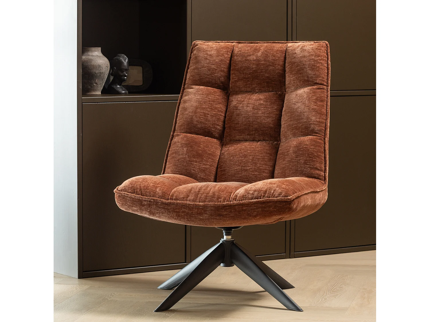 Fauteuil pivotante en chenille JOUKE