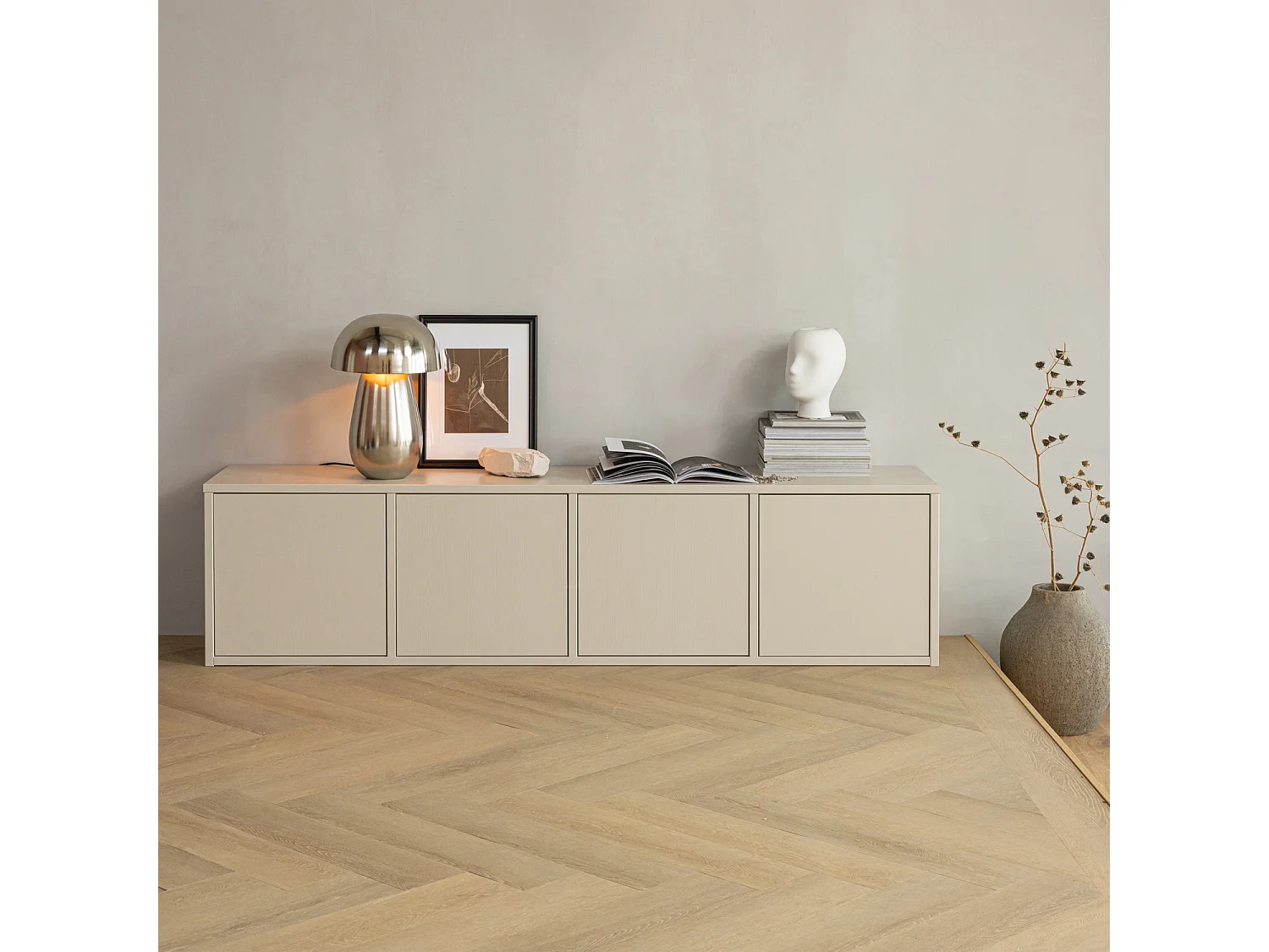 Meuble TV en bois de pin MEREL