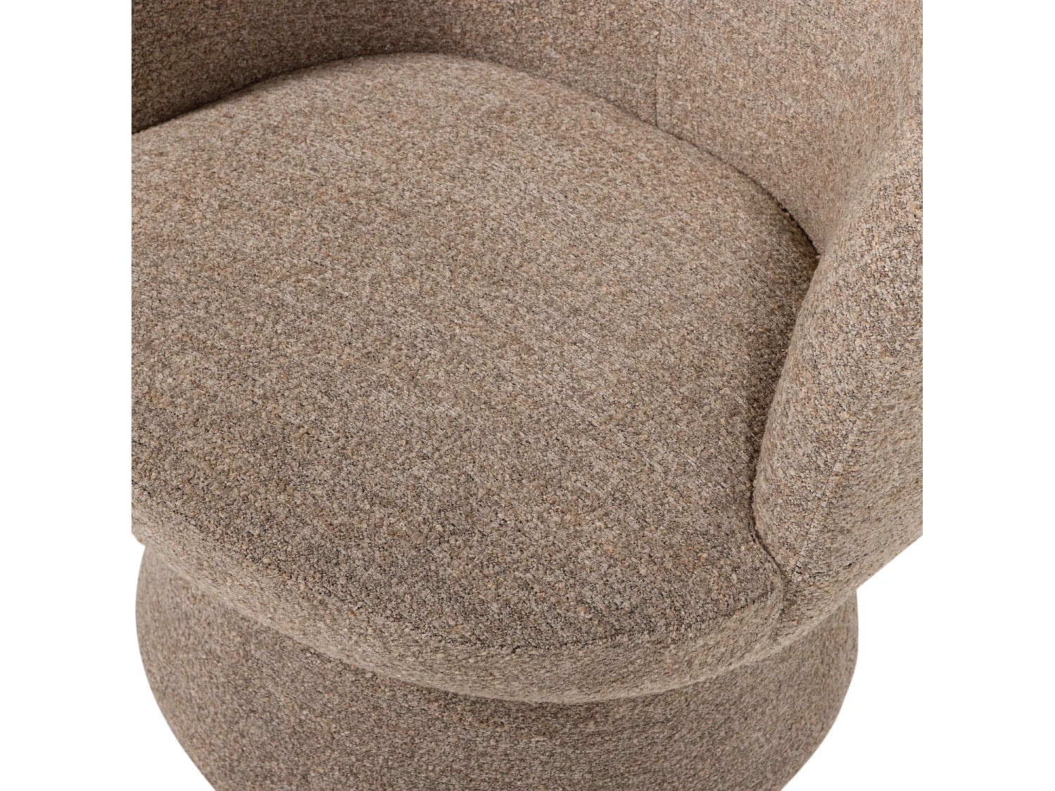 Fauteuil pivotant en tissu mélangé SHUFFLE