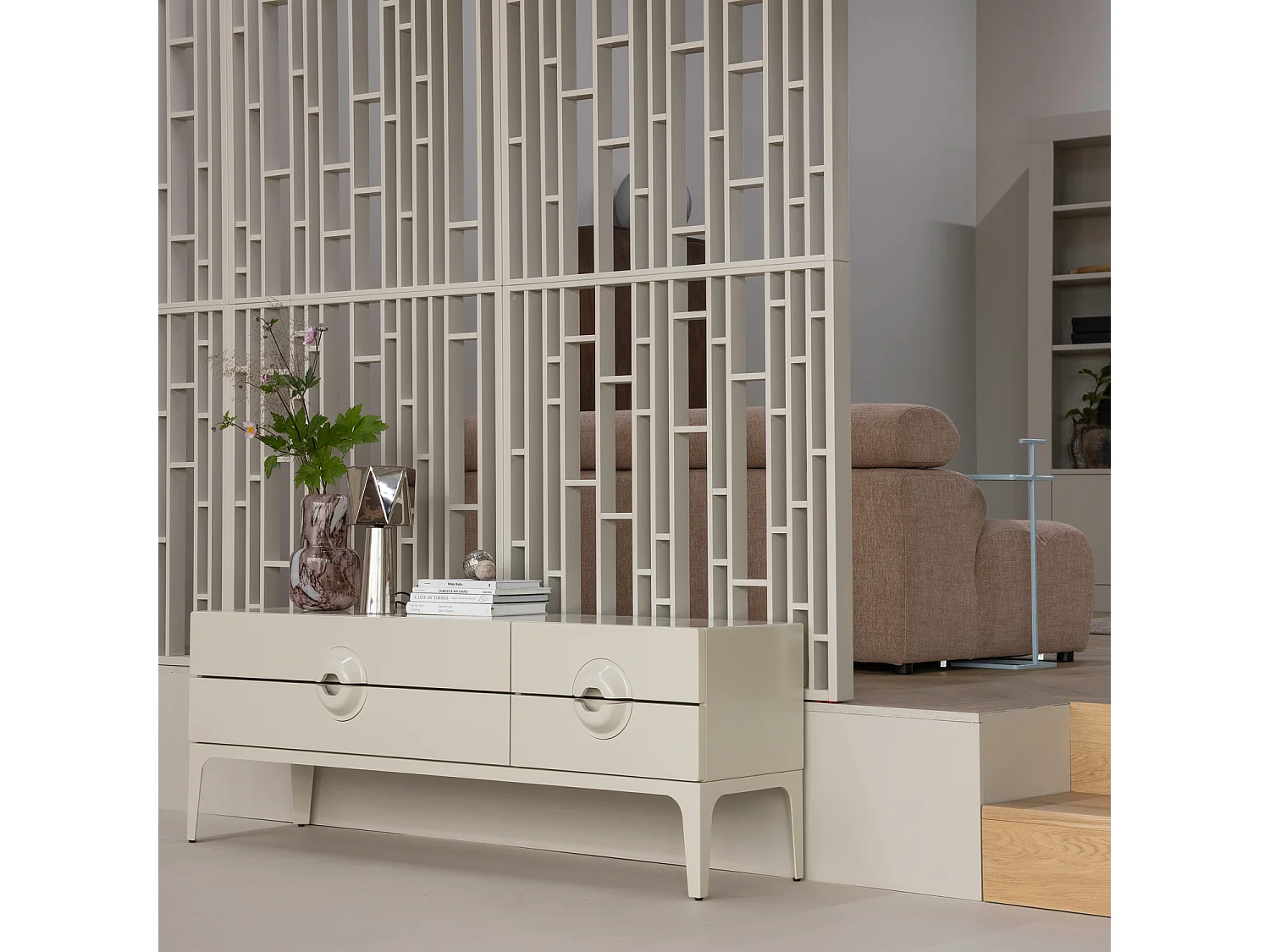 Meuble tv en bois d'eucalyptus MERGE