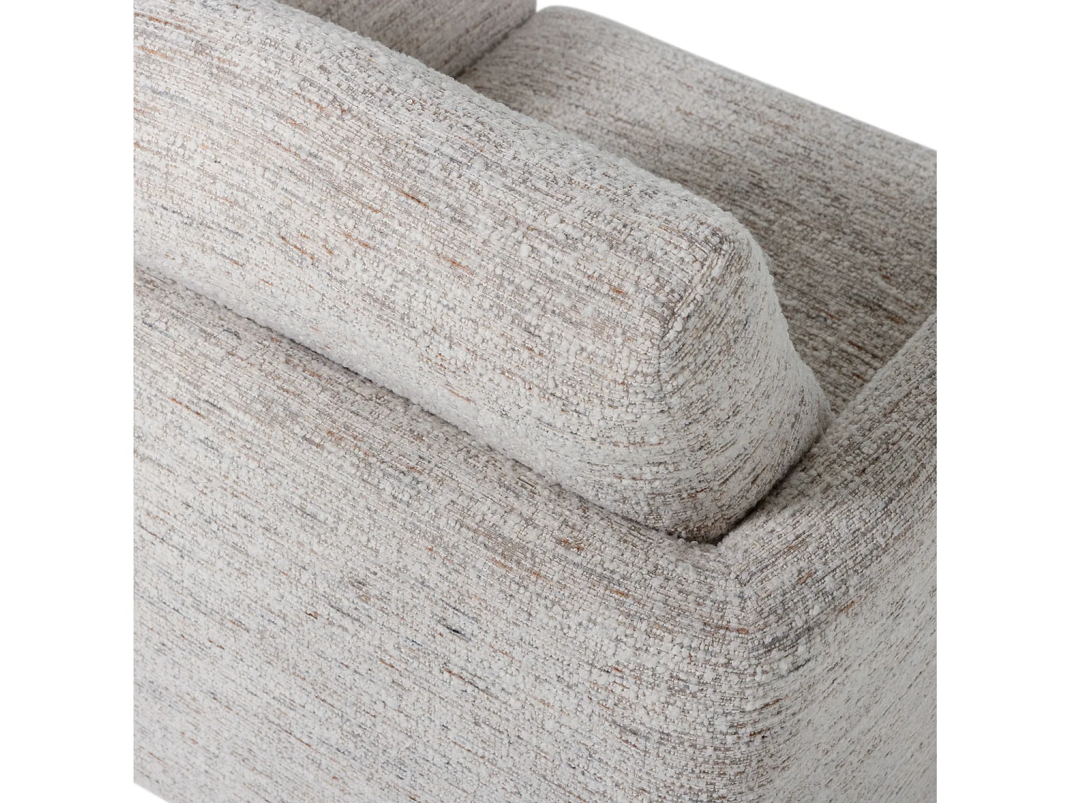Fauteuil pivotant en tissu mélangé OSKA