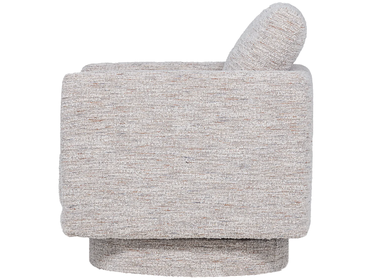 Fauteuil pivotant en tissu mélangé OSKA