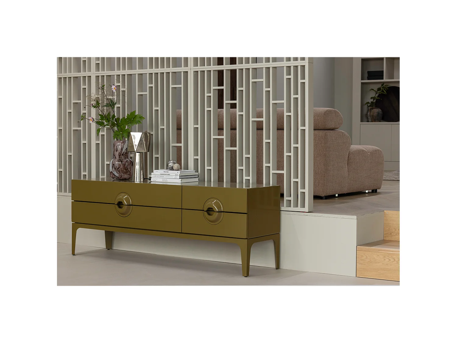 Meuble tv en bois d'eucalyptus MERGE
