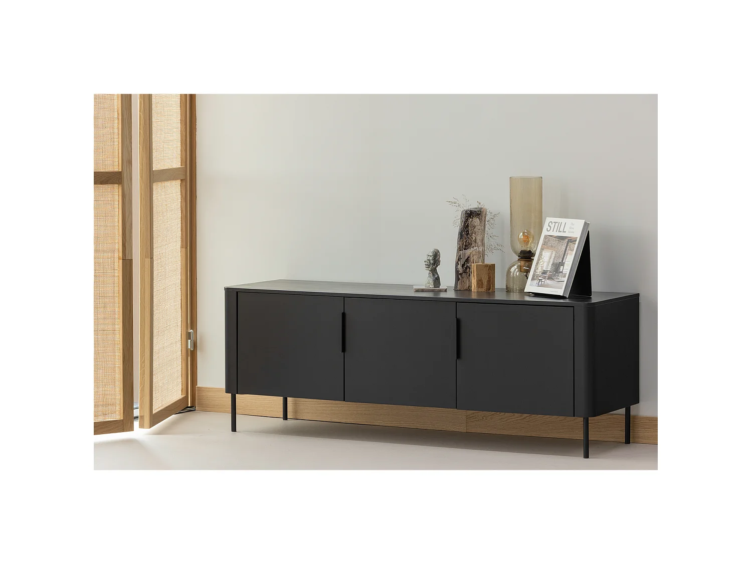 Meuble tv en pin 154 cm GUNNAR