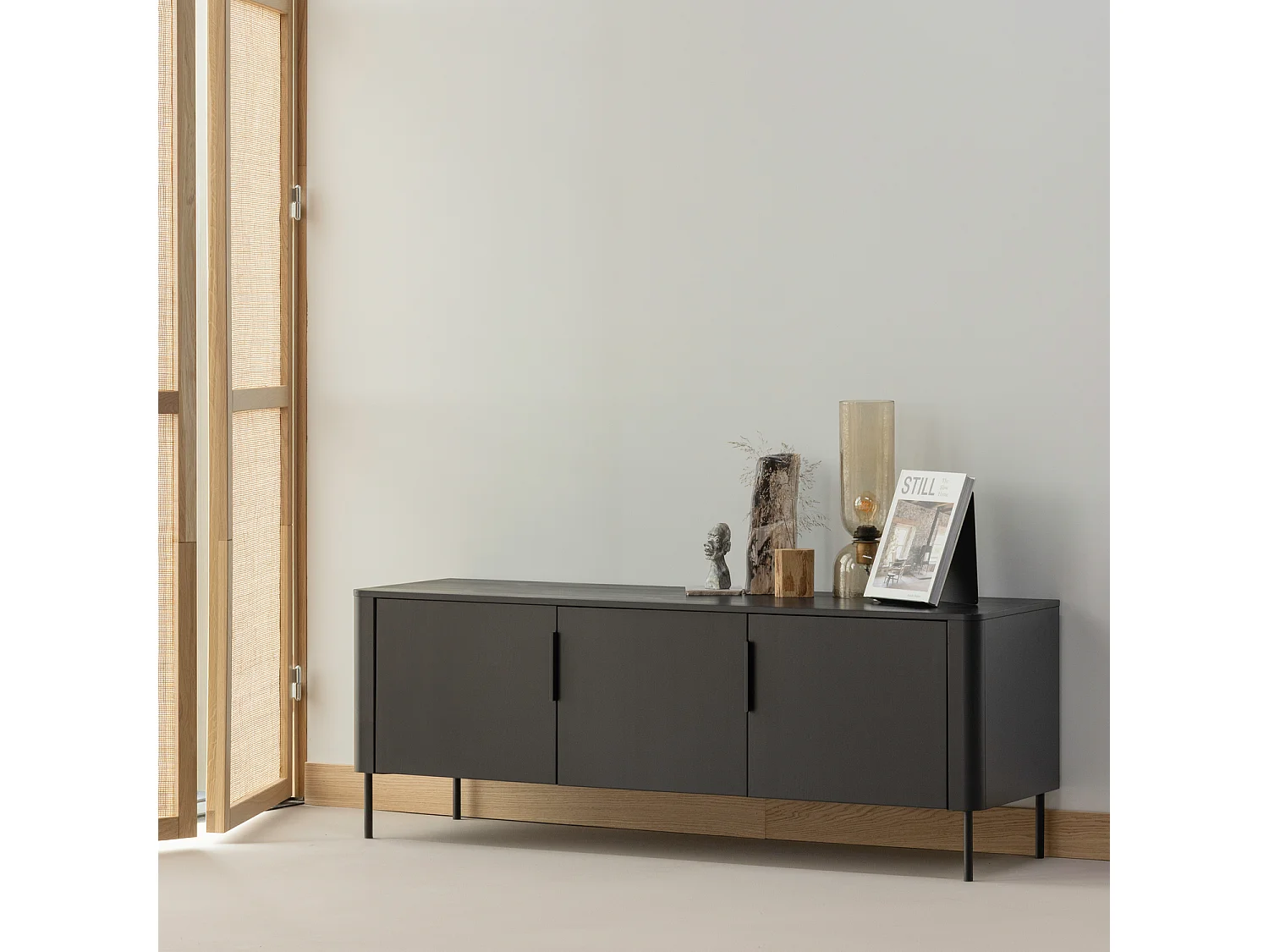 Meuble tv en pin 154 cm GUNNAR