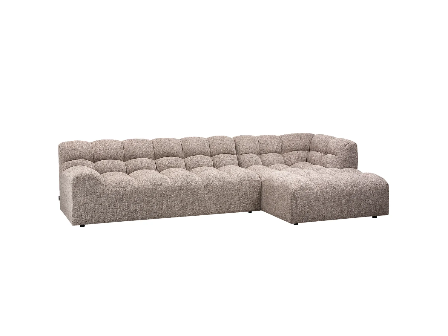 Canapé d'angle droit en tissu ALLURE