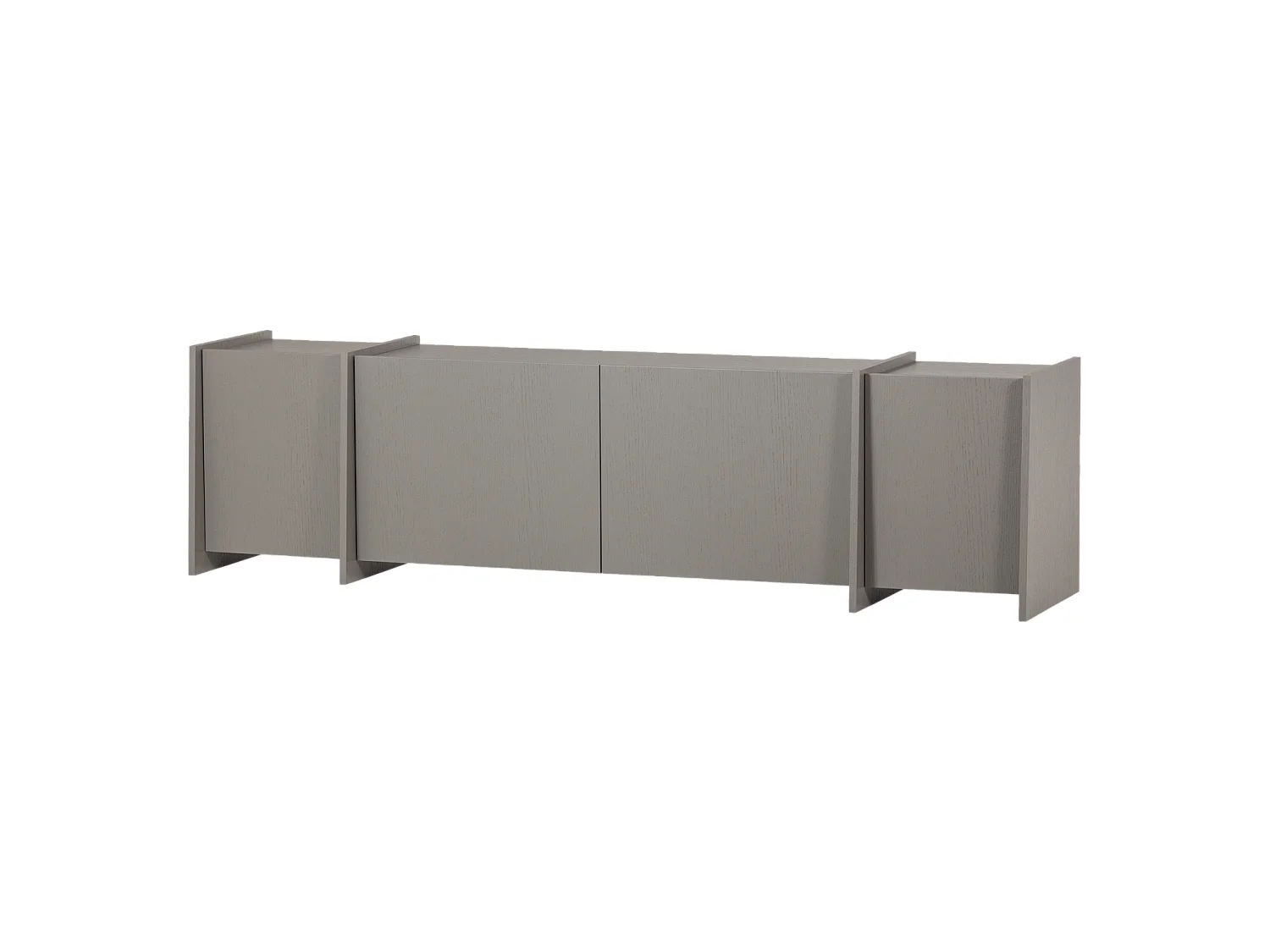Meuble Tv en placage frêne L200 BROCK