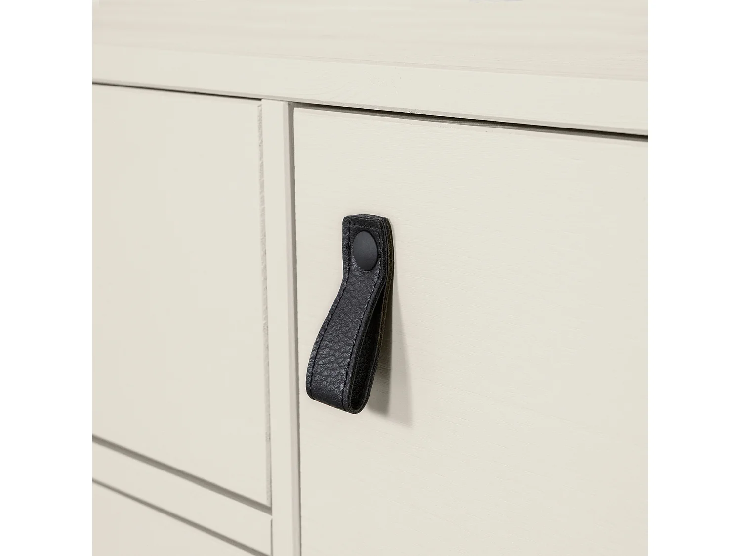 Meuble tv 1 porte et 2 tiroirs en pin SILAS