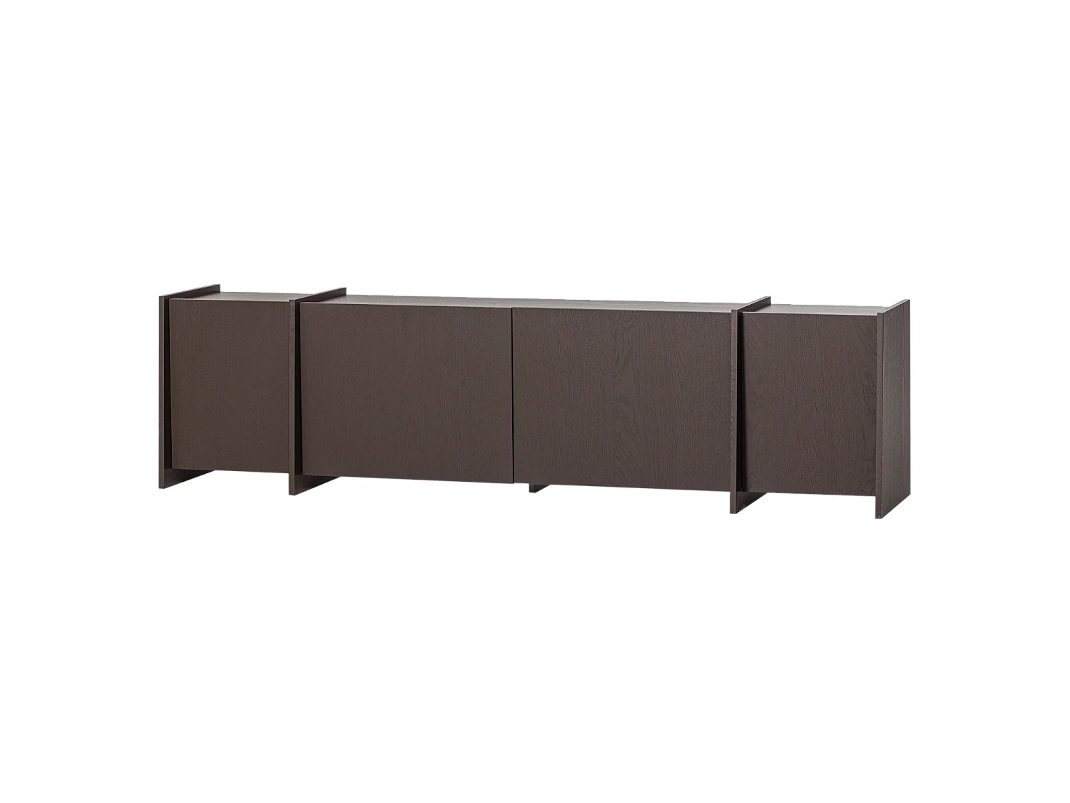 Meuble Tv en placage frêne L200 BROCK