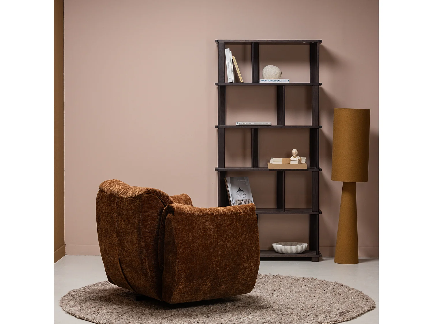 Tapis rond en laine melange EFIA