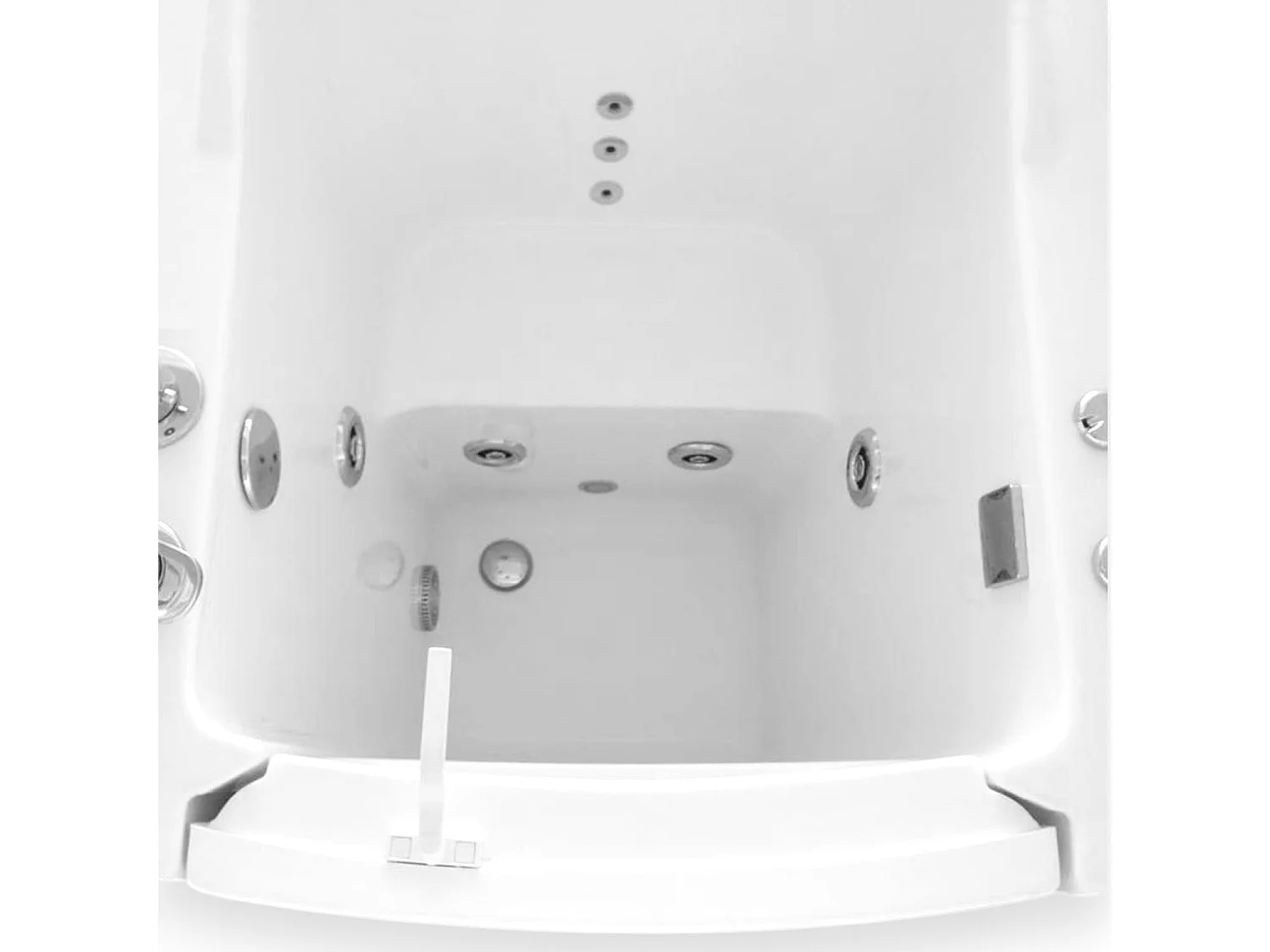 Walk-in Whirlpool Bath 93x83cm – Easy Access Bathtub with Seat – Florida