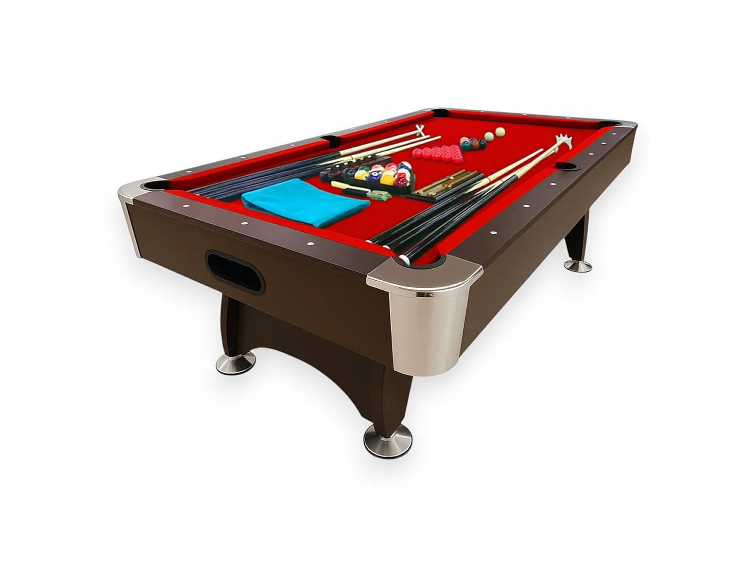 7FT Pool Table Professional Billiard Full Accessories – Red Devil
