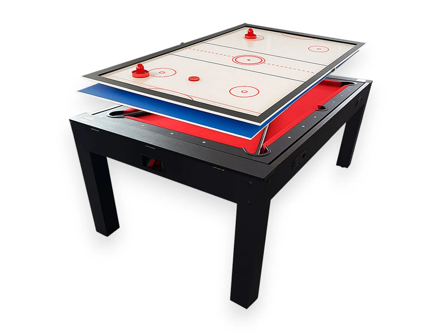 7FT 3-in-1 Multi Game Table Pool, Air Hockey & Ping Pong – Strike
