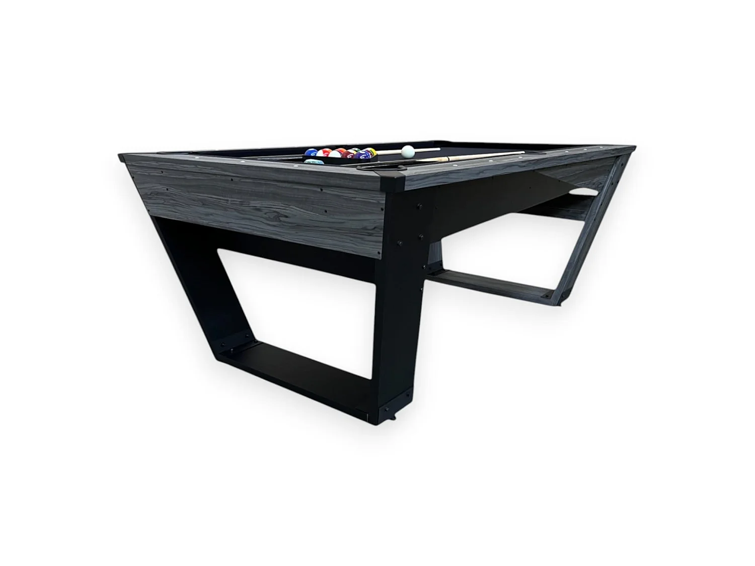 7FT Pool Table Black Modern Professional Billiard – Neptune