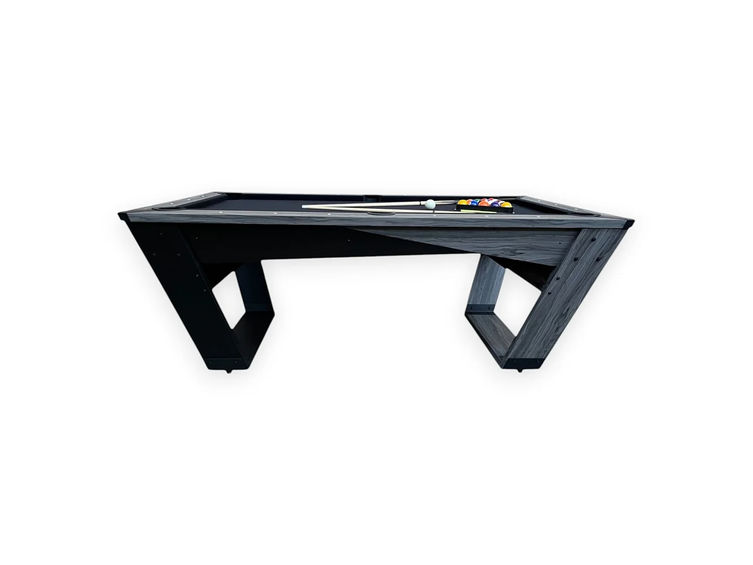 7FT Pool Table Black Modern Professional Billiard – Neptune