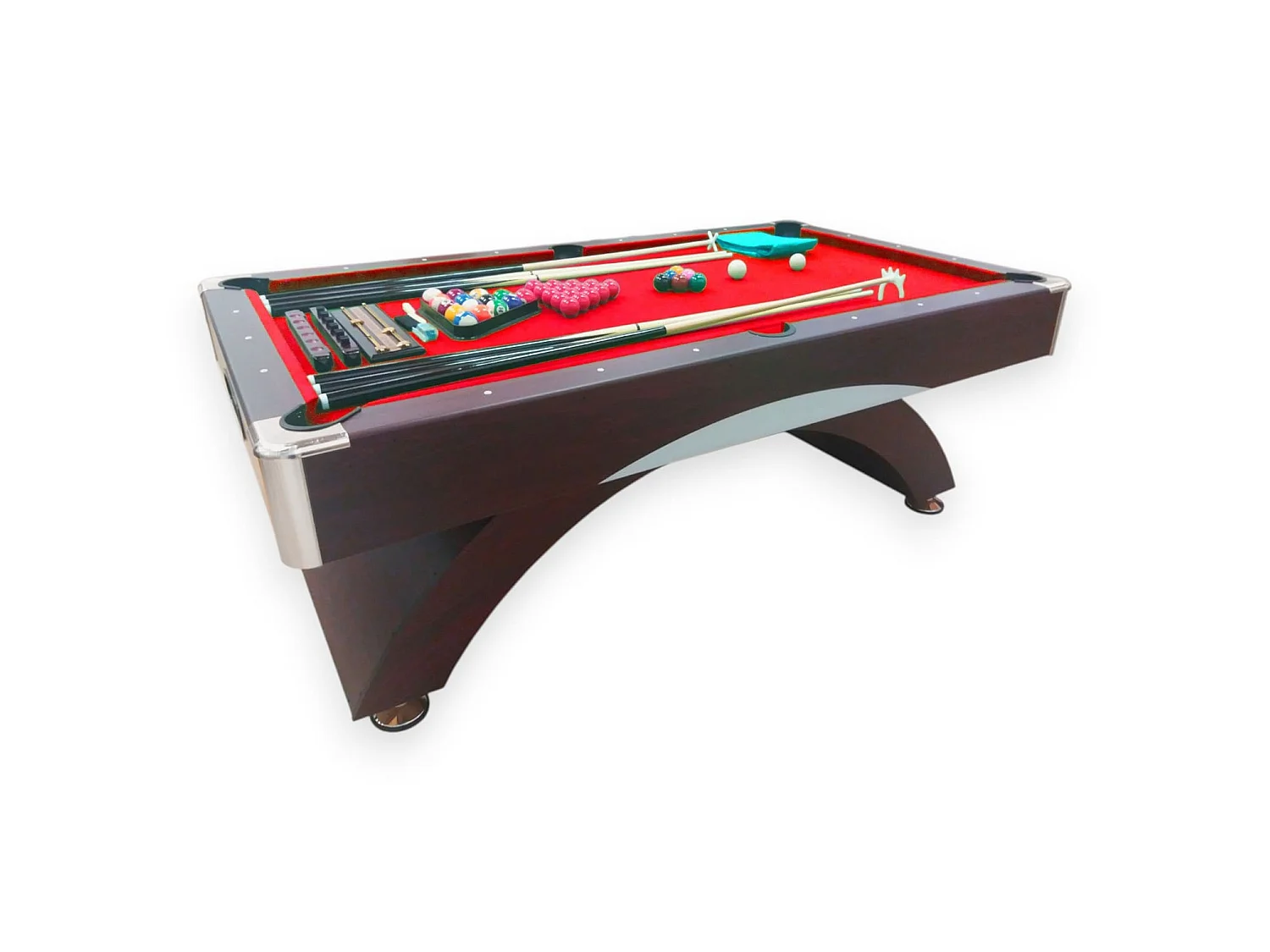 7FT Pool Table Modern Billiard Full Accessories – Napoleone