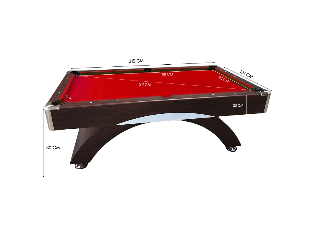 7FT Pool Table Modern Billiard Full Accessories – Napoleone