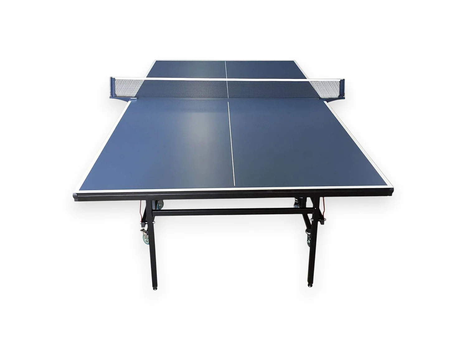 Full Size 9ft Indoor Table Tennis Table Blue Ping Pong – Roby