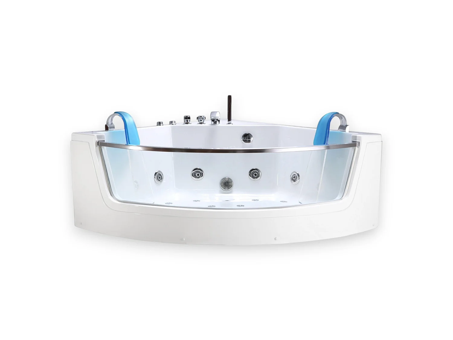 Whirlpool Bath 152x152cm 2 Persons Double Pump & LED Lighting – Capri