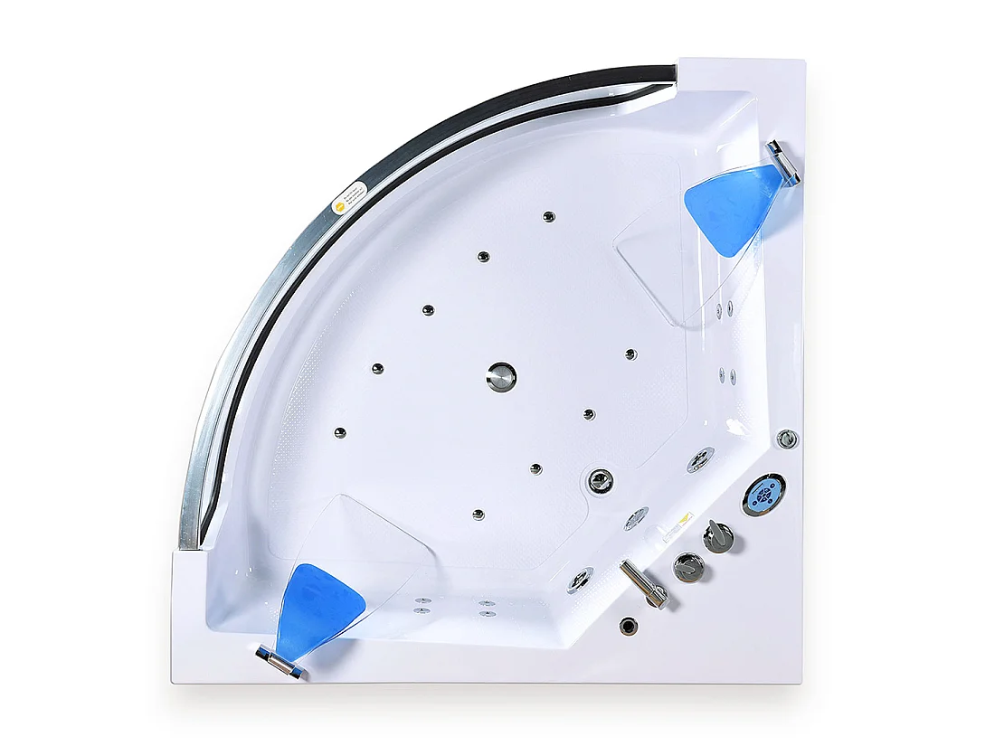 Whirlpool Bath 152x152cm 2 Persons Double Pump & LED Lighting – Capri