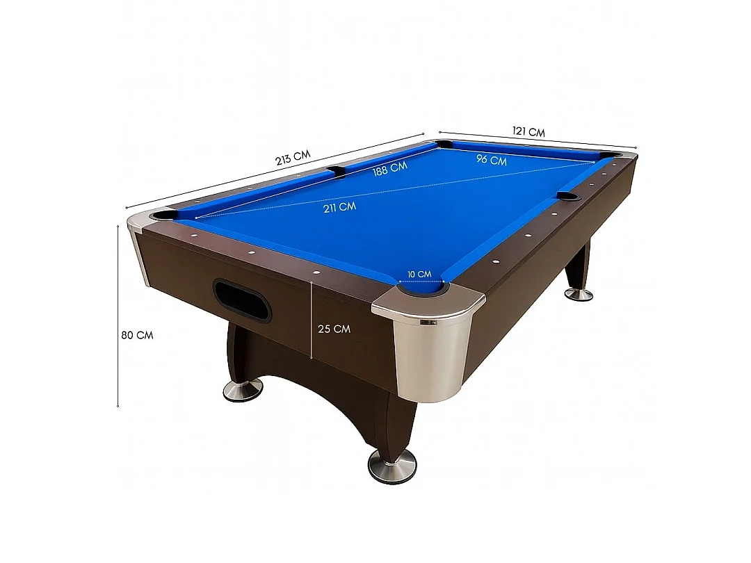 7FT Pool Table Professional Billiard Full Accessories – Blue Sea