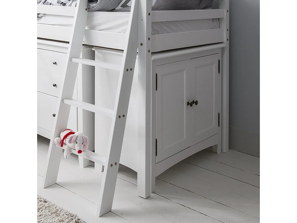 Noa & Nani Moro Sleepstation with Chest of Drawers, Cabinet & Desk in White