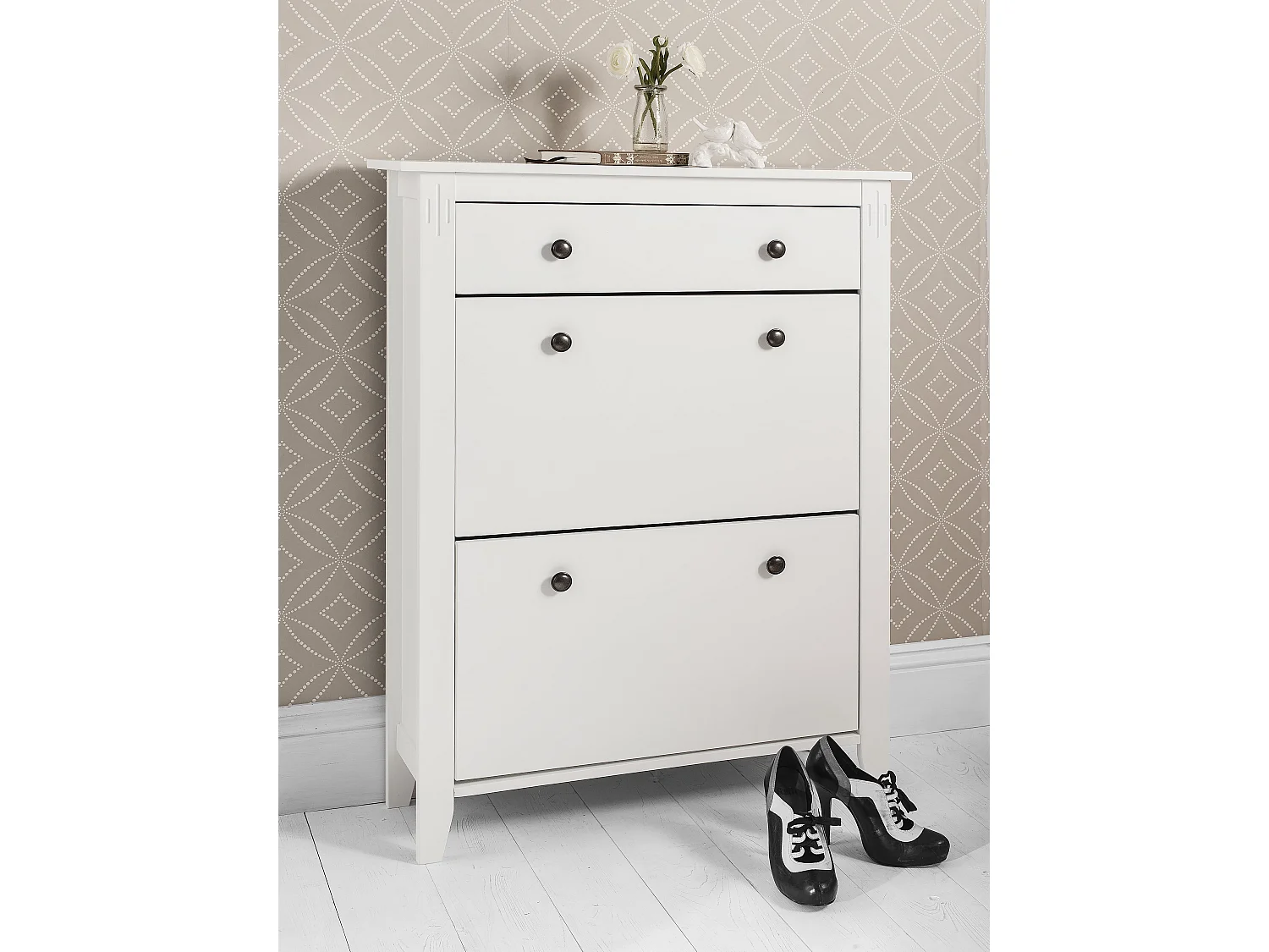Noa & Nani Cotswold Shoe Storage Unit in White