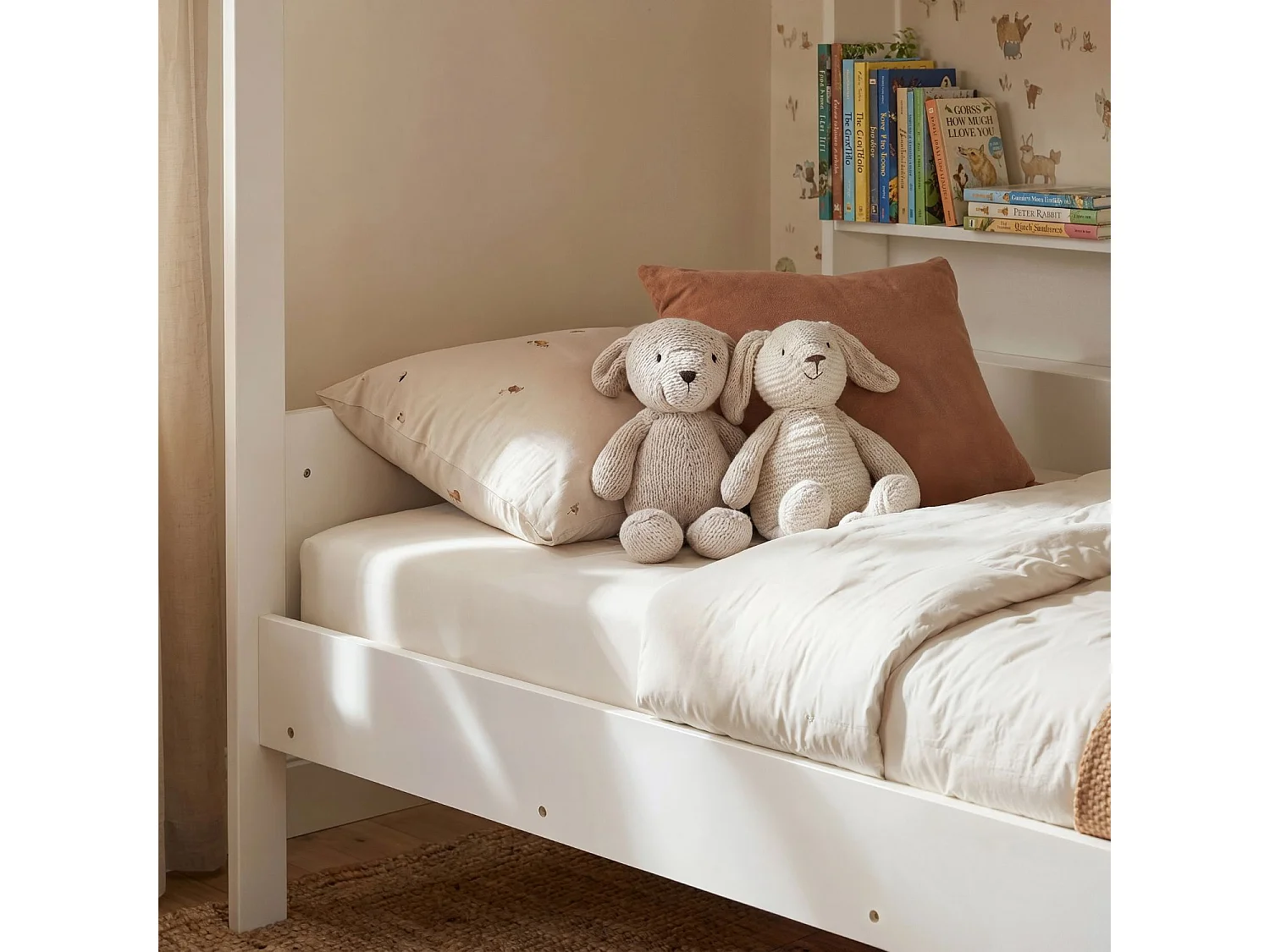 Noa & Nani Minna Space Saving Bunk Bed with Storage Units in White