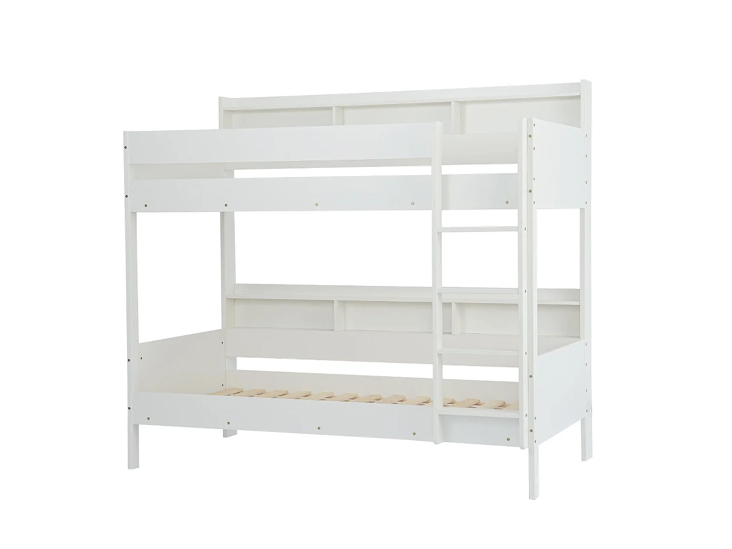 Noa & Nani Minna Space Saving Bunk Bed with Storage Units in White