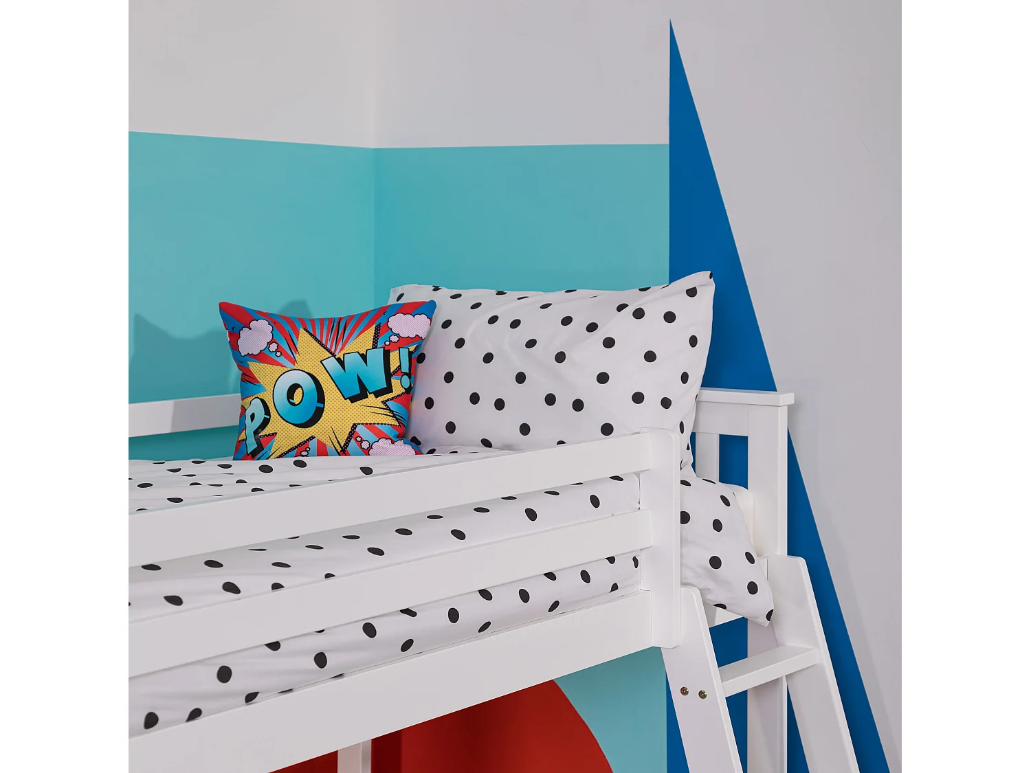 Noa & Nani Harri Bunk Bed Low Midsleeper in White