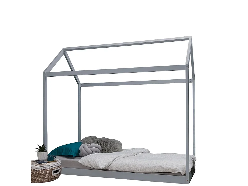 Noa & Nani Kara Single 4 Poster Bed Frame in Silk Grey