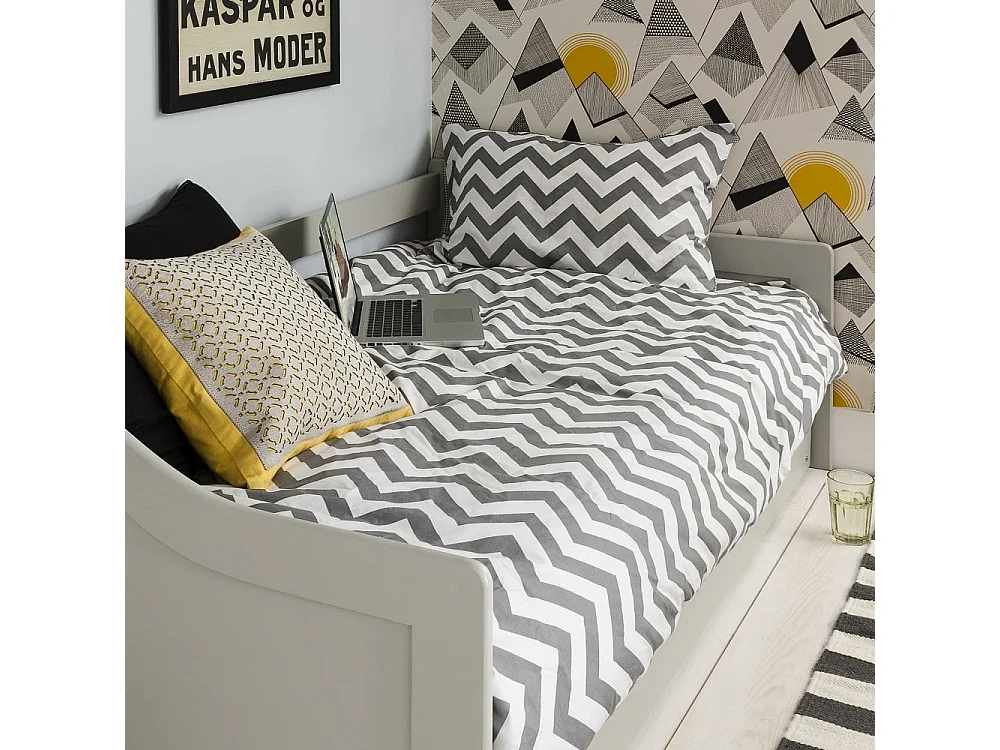 Noa & Nani Hove Day Bed with Pullout Trundle in Silk Grey